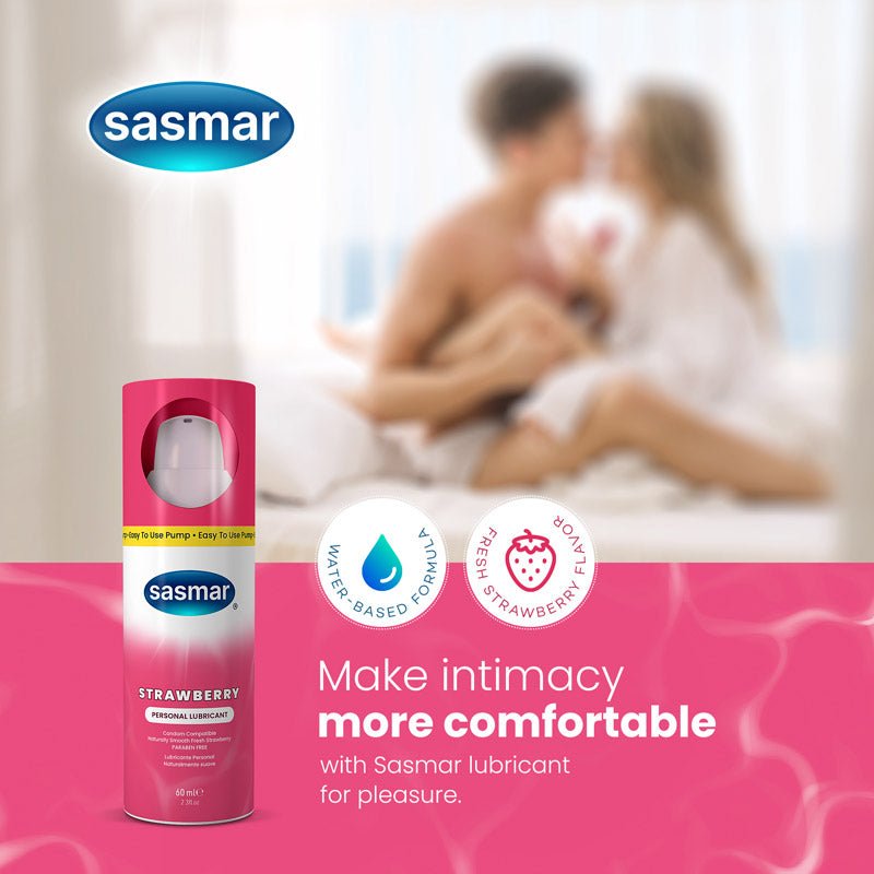 Sasmar Strawberry Flavour Personal Lubricant - Conceive Plus® Europe
