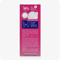 Conceive Plus Max Couples Fertility Bundle featuring back of fertility lubricant pre-filled applicator box, featuring clinical study results on sperm viability, recommended usage with the multi-use tube, full ingredient list, and safety cautions, all displayed on a pink background.