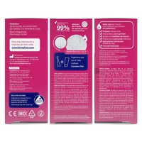 Conceive Plus packaging with pink and white design on a white background
