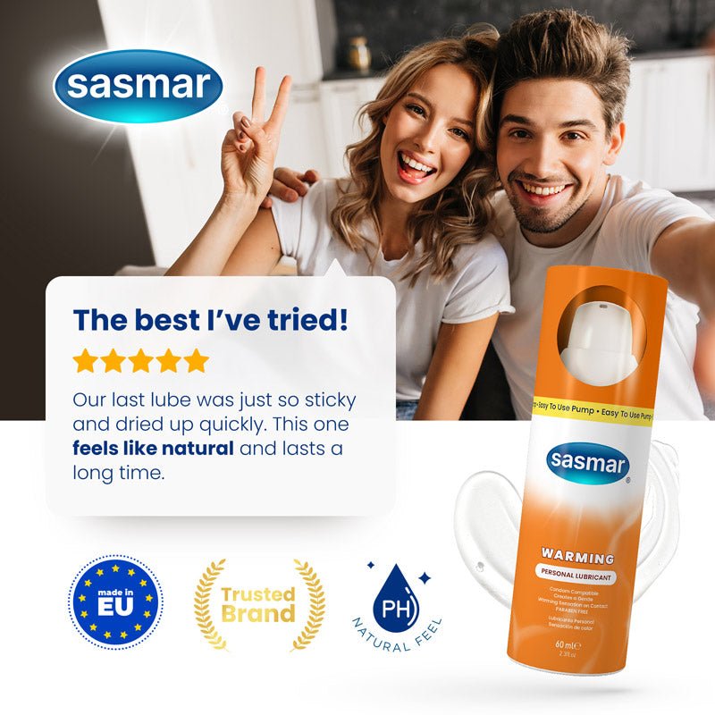 Sasmar Warming Water-Based Lubricant for Fertility Conceive Plus Europe Sasmar Warming Water-Based Lubricant for Fertility Conceive Plus Europe